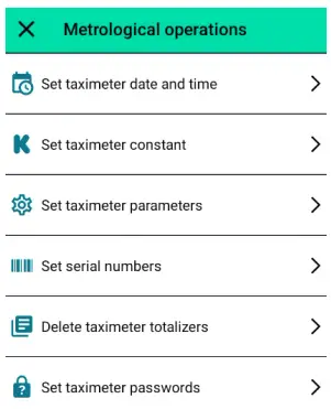 Metrological operations