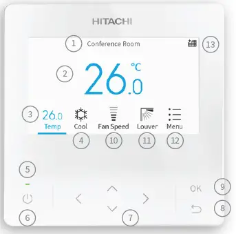HITACHI-PC-ARFG1-A-Advanced-Colour-Controller-Thermostat-fig-19