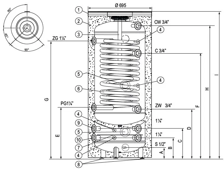 KOSPEL-SWVPC-250-Domestic-Hot-Water-Cylinder-with-Ch-Buffer-Tank-fig- (2)