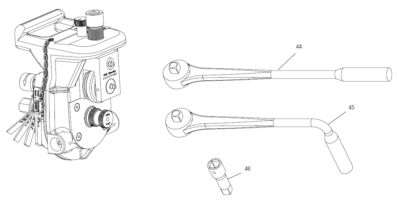 REED RGCOMBO2 Roll Groover 8