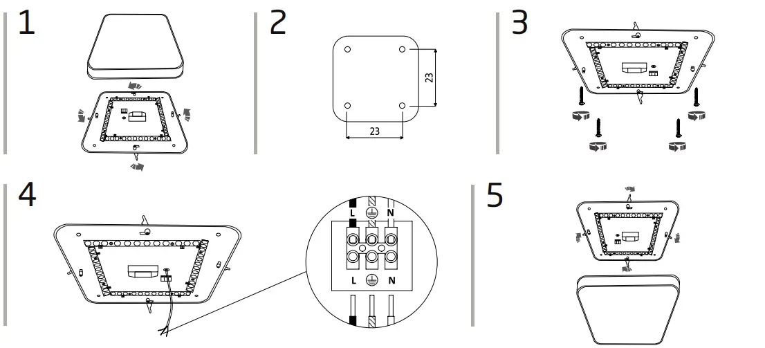 Nowodvorski 8108 Agnes Square LED Ceiling Lamp fig-3