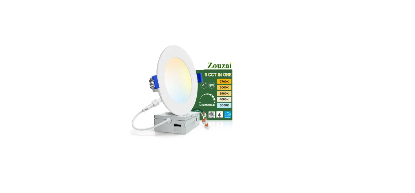 Zouzai 4 Inch Ultra Thin Led Recessed Light User Manual
