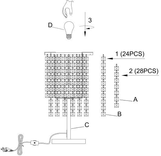 zuo Falling Stars Table Lamp 01
