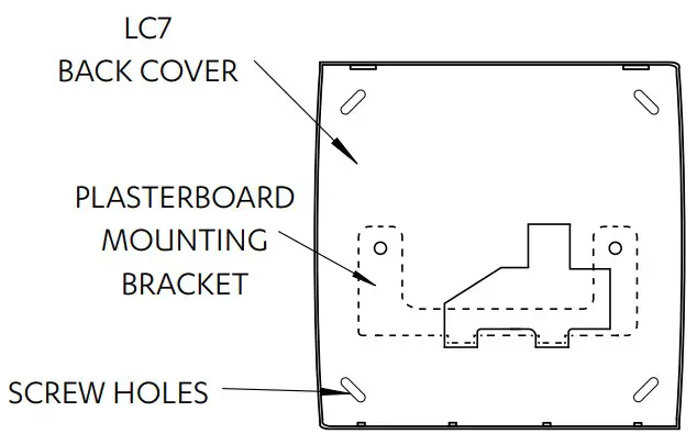 ActronAir LC7 Wall Controller - Mount back