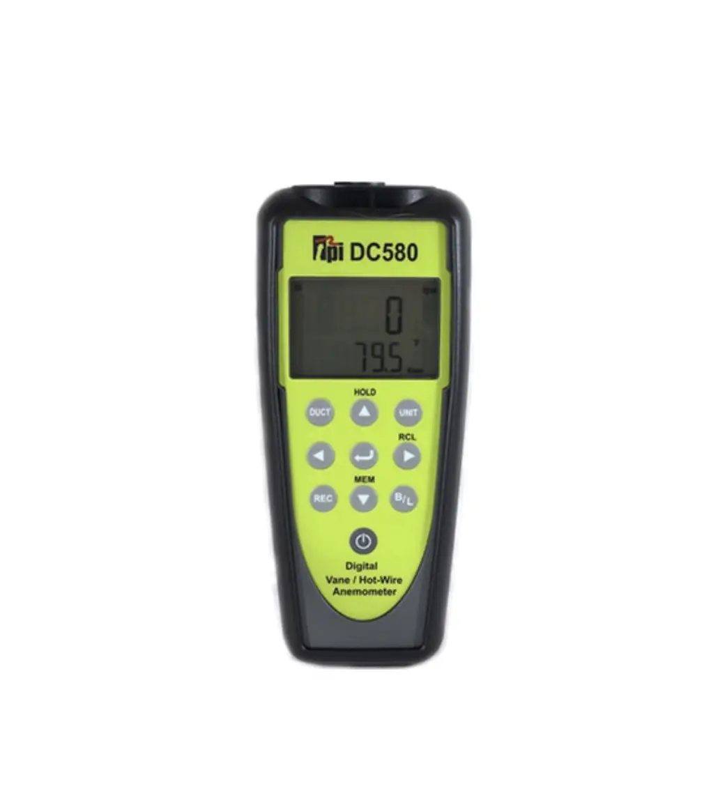 Tpi Dc580 Airflow Meter Hot-wire And Vane Anemometer User Manual