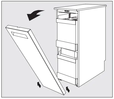 Miele PG 8596 DOS Housing Unit - Open the door