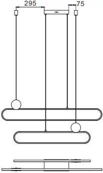 TRIO 3427102XX GRANT Pendant Light BB2