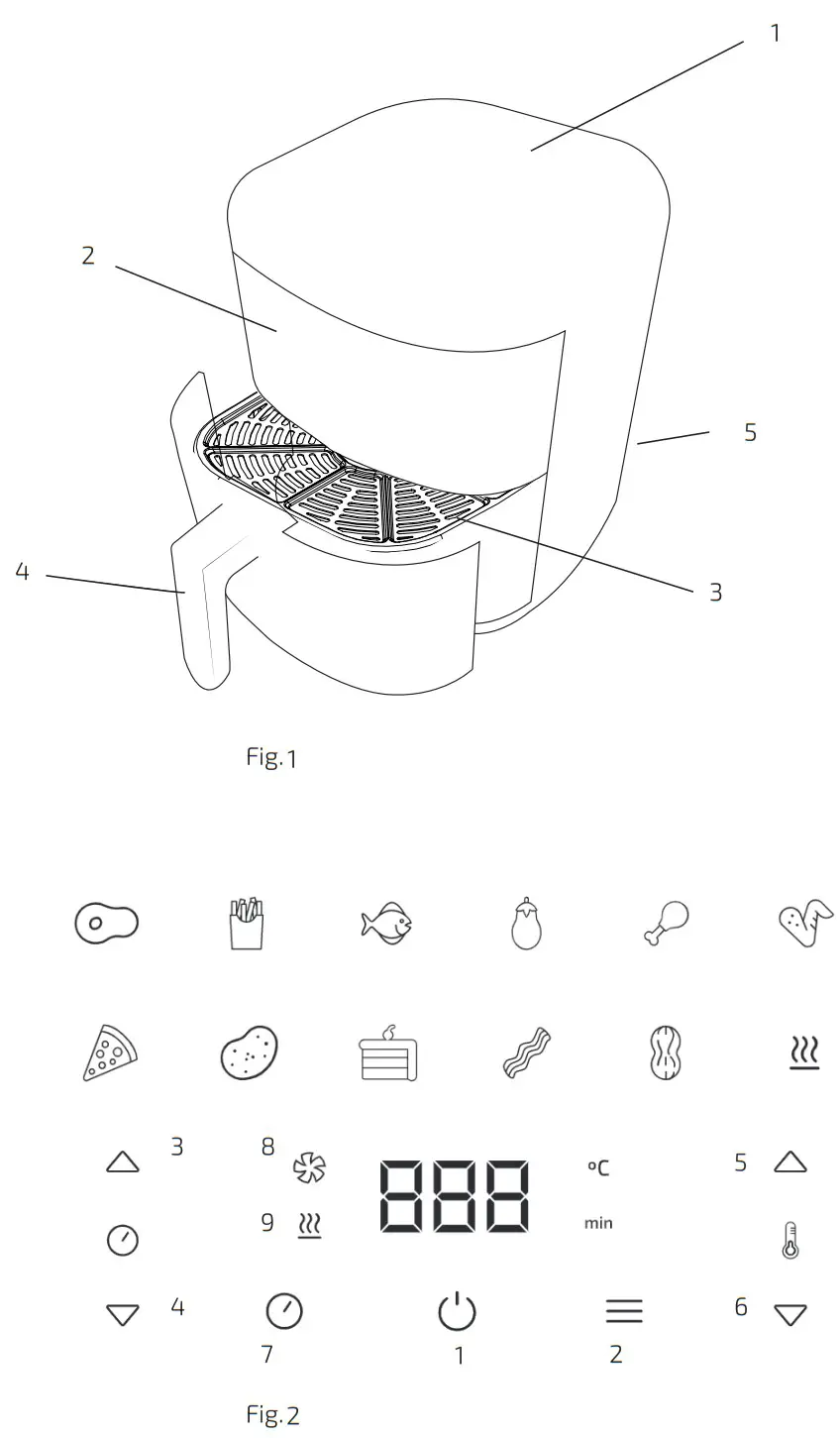 cecotec Cecofry Bombastik 6000 6 L Digital Air Fryer - fig