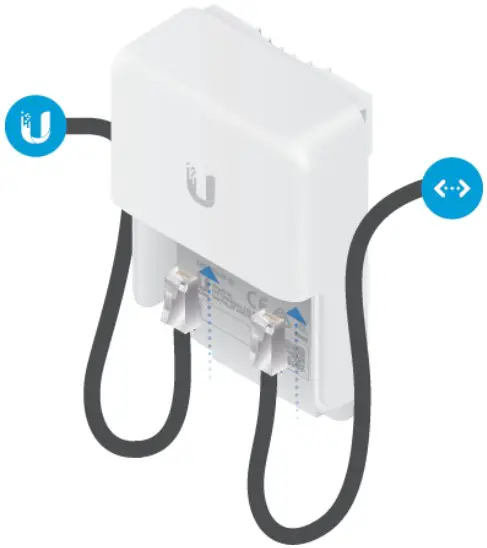 UBIQUITI ETH SP G2 Ethernet Surge Protector - Connecting Ethernet