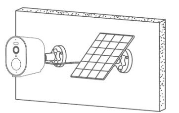 Blurams Wire Free Camera 2K A11C and Solar Panel - Completed Installation
