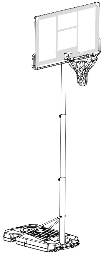 aukung CDB 022B Portable Basketball Hoops and Goals 