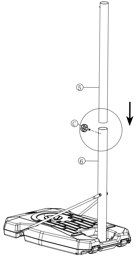 aukung CDB 022B Portable Basketball Hoops and Goals - fig 4