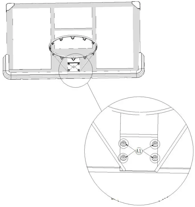 aukung CDB 022B Portable Basketball Hoops and Goals - fig 7