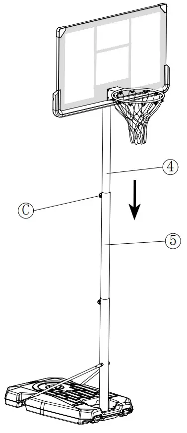 aukung CDB 022B Portable Basketball Hoops and Goals - fig 9