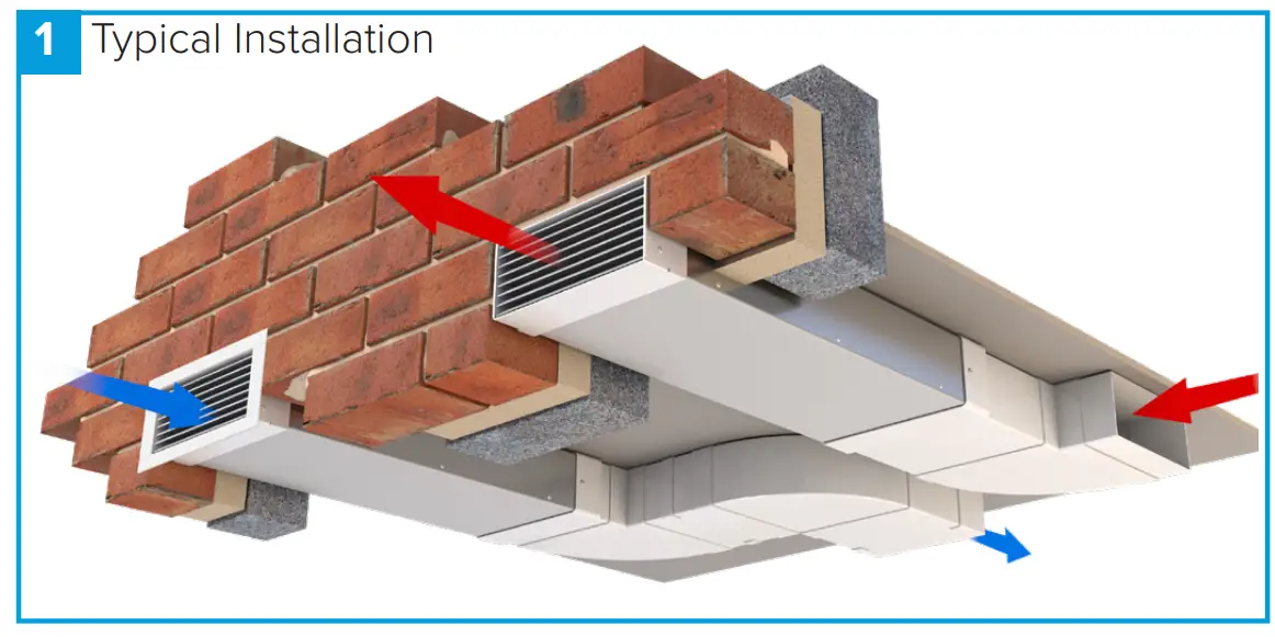 nuaire Metal Air Brick - Typical