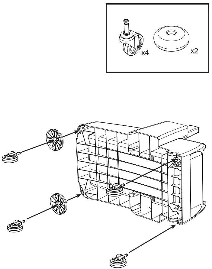 Numatic MM 2 MULTI Matic Trolley - Tolley Assembly 3
