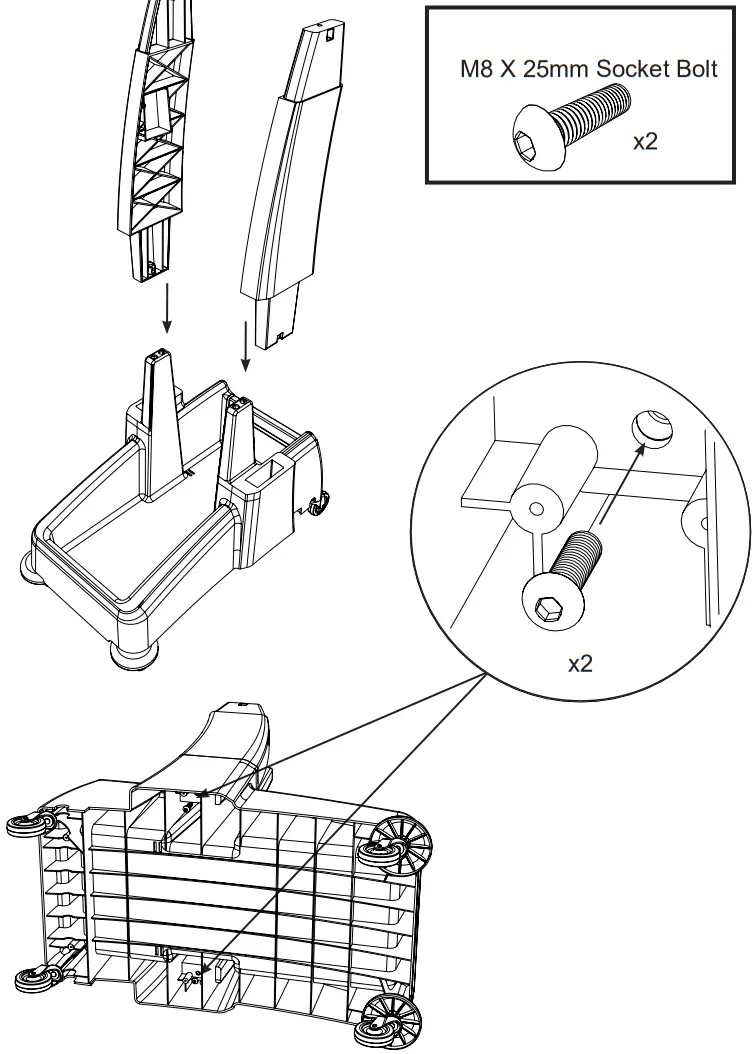 Numatic MM 2 MULTI Matic Trolley - Tolley Assembly 4