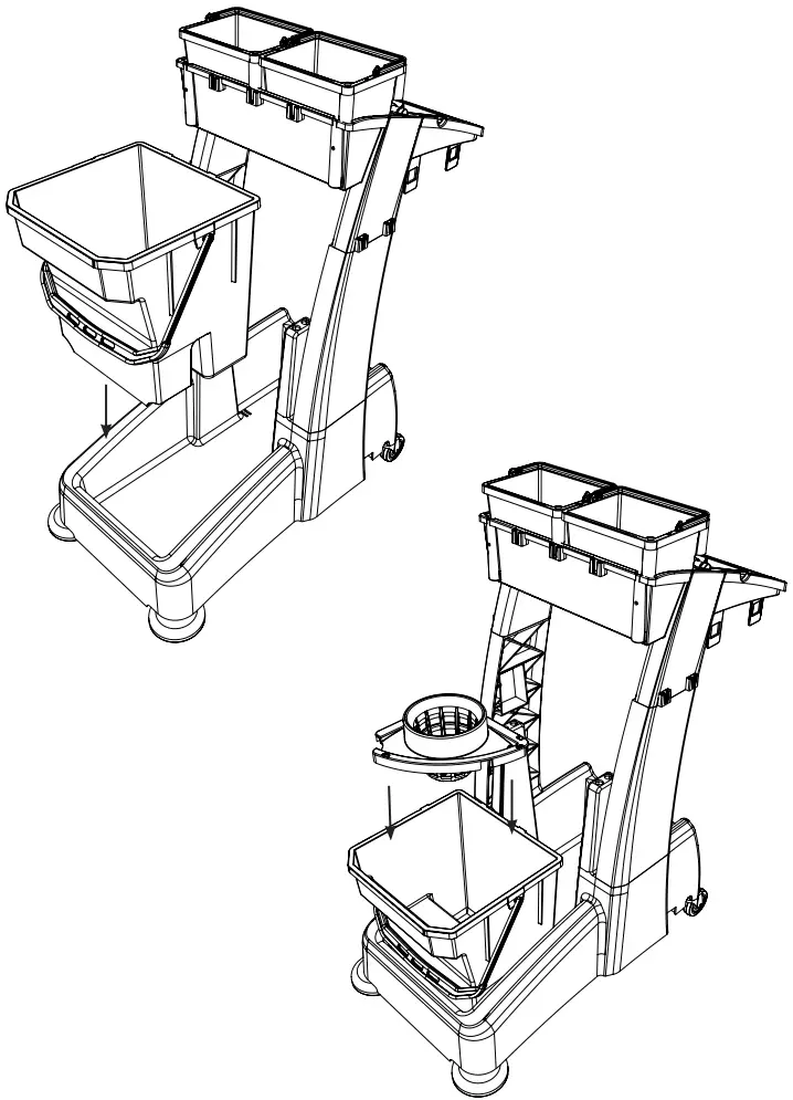Numatic MM 2 MULTI Matic Trolley - Tolley Assembly 9