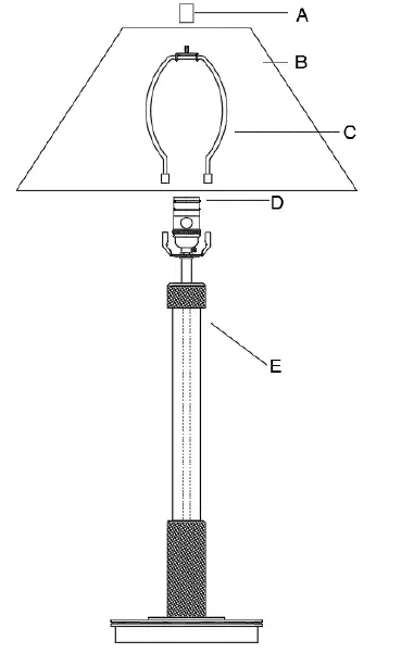 ETHAN ALLEN 09-6087 Turnbull Table Lamp fig-1