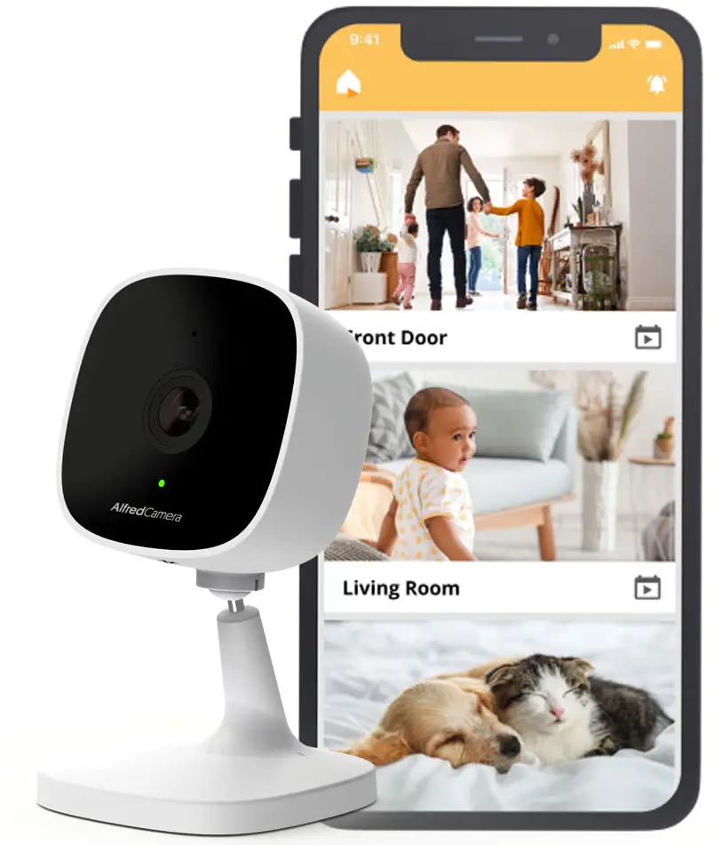 AlfredCamera AC101 Indoor Security Bullet Camera Plug In Baby Monitor Pet Cam