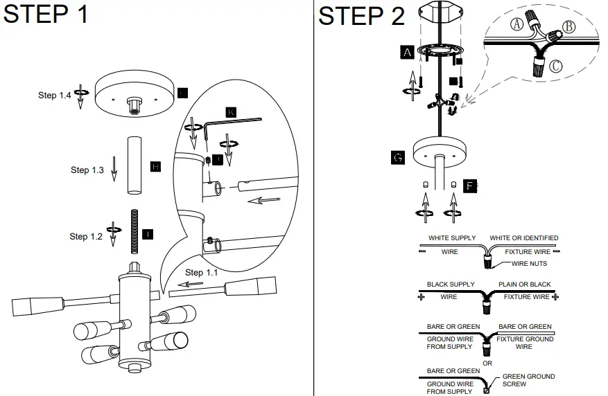 ACROMA-8906AZ-6-Light-Modern-Sputnik-Chandelier-fig-4