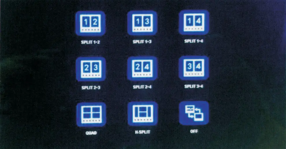 caravansplus CRM7377 1080P HD Digital Wireless Backup Camera DVR System - MODE