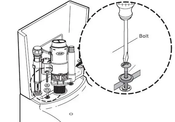 better bathrooms Close Coupled Rimless Toilet with Soft Close Seat - Installation 13