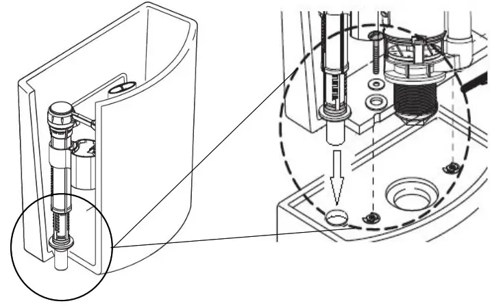 better bathrooms Close Coupled Rimless Toilet with Soft Close Seat - Installation 8