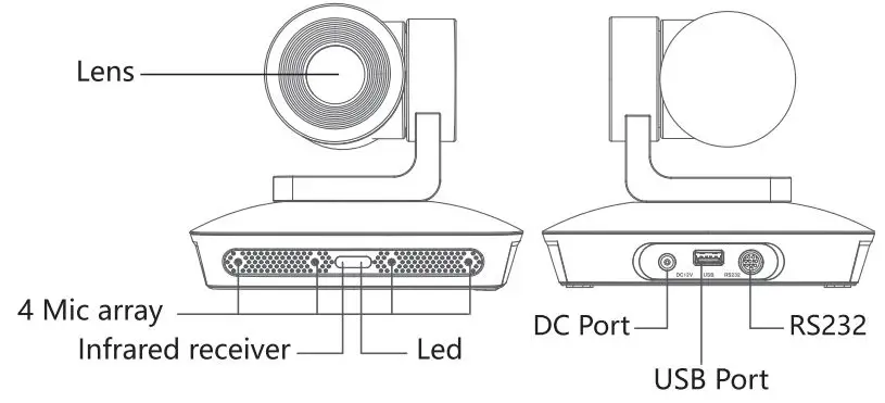PARROT-VC0004-Video-Conference-Auto-Tracking-Camera-fig-1