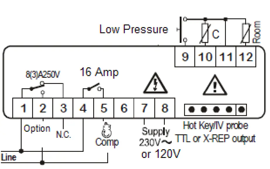 Thermal Edge HC201 Series Air Conditioner - Digital Controller Schematic