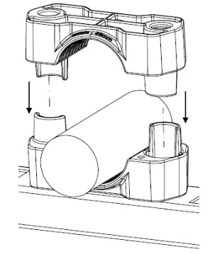 PANDUIT RW318 Aluminum and Plastic 2  Hole Cable Cleat - fig 7