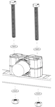 PANDUIT RW318 Aluminum and Plastic 2  Hole Cable Cleat - fig 8