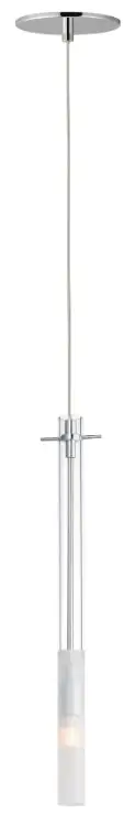 ET2 Contemporary Lighting E31092-93PC Pipette 18 Inch 1-Light Pendant