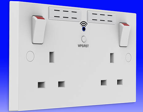 BG ELECTRICAL N300 Wi-Fi Socket Range ExtenderI9V