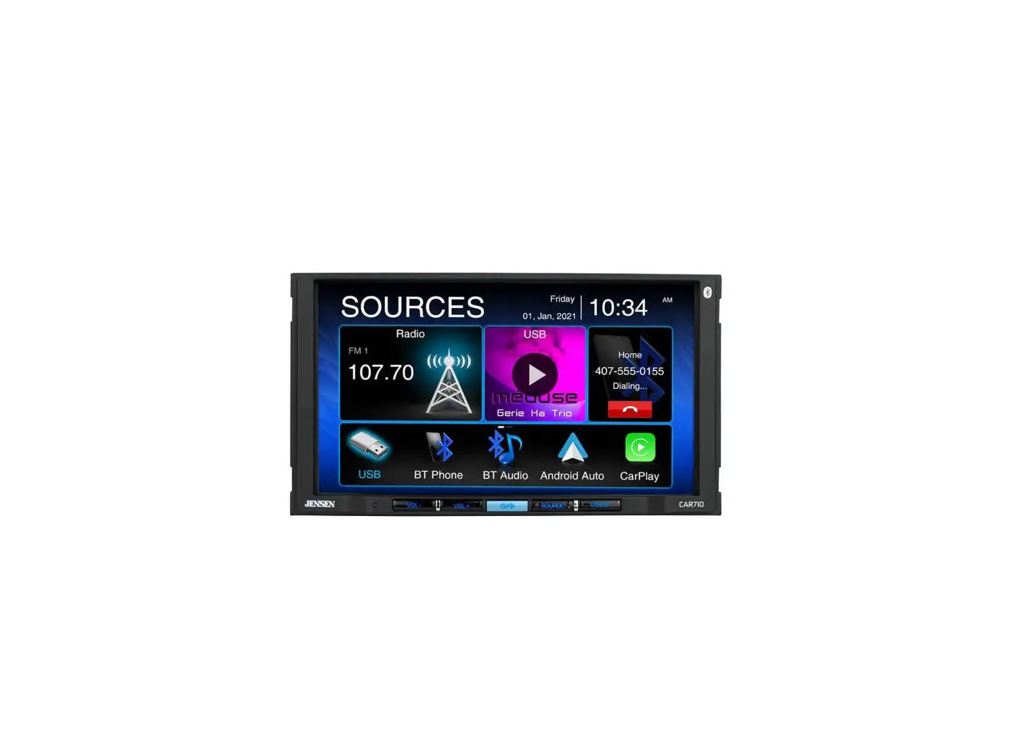 Jensen Car710 Media Receiver With Android And Carplay User Guide