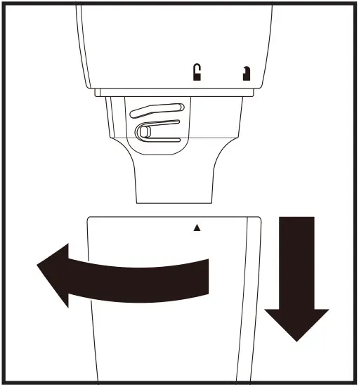 Commercial CHEF CHIB30W Immersion Hand Blender With Beaker - wall outlet