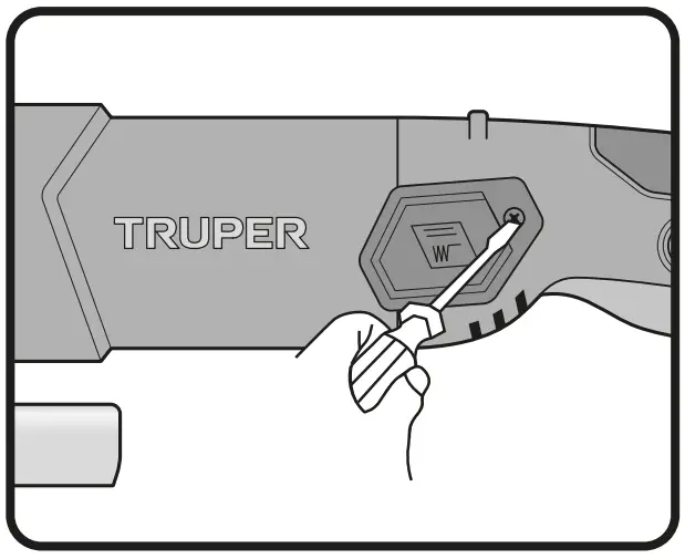 TRUPER ESMA-4512N Industrial Angle Grinder - Carbon Brush Replacement