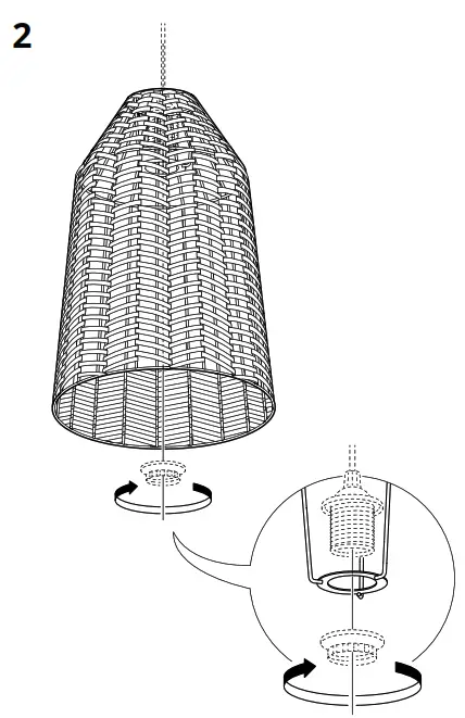 IKEA KAPPELAND Pendant Lamp Shade - Figure2