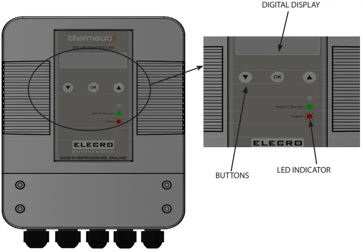 ELECRO ENGINEERING V1 Thermecro Solar Digital Controller - Overview
