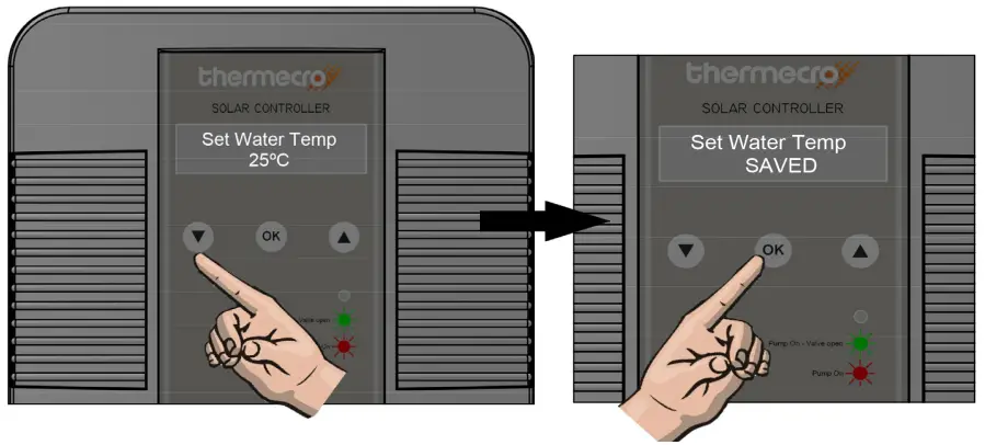 ELECRO ENGINEERING V1 Thermecro Solar Digital Controller - Set Water Temperature
