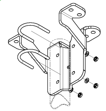 next green 27 001 76 HD 60 Ceiling and Floor Mount - pole pipe