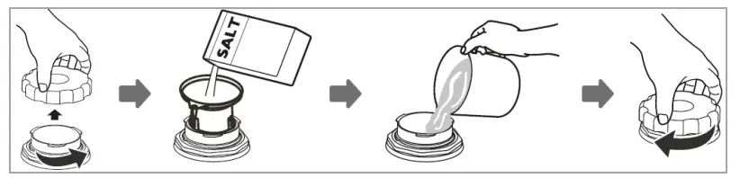 BOMANN GSP 7409 Household Dishwasher - Fill with salt