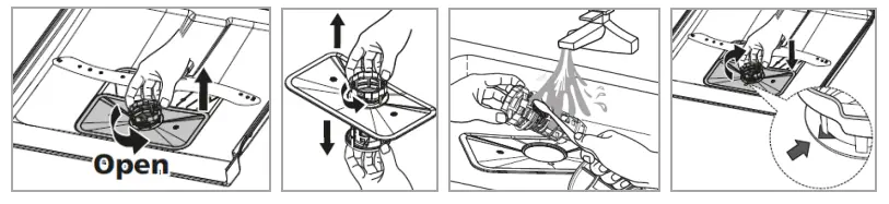 BOMANN GSP 7409 Household Dishwasher - open