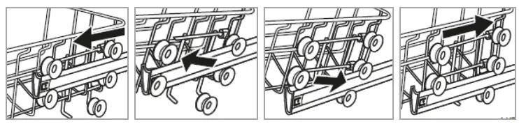 BOMANN GSP 7409 Household Dishwasher - upper basket
