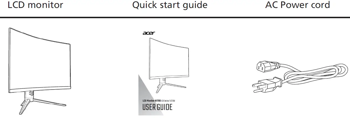 acer XZ273U LCD Monitor 1