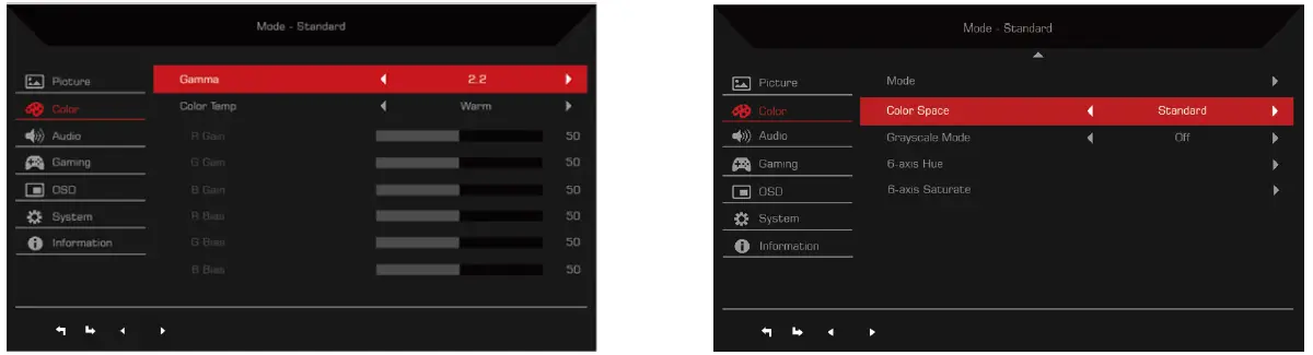 acer XZ273U LCD Monitor 19