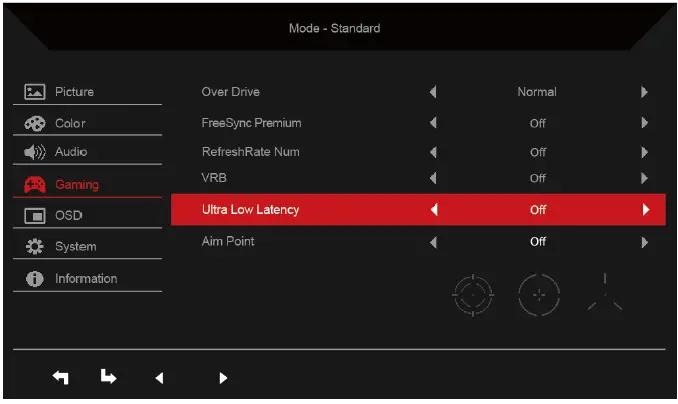 acer XZ273U LCD Monitor 21