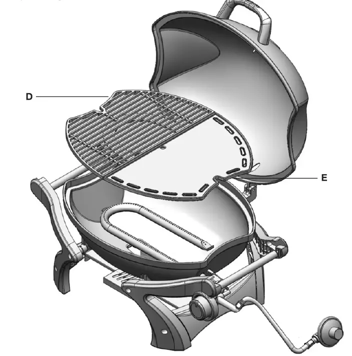 Gasmate BQ1060 ODYSSEY One Burner Portable BBQ 10