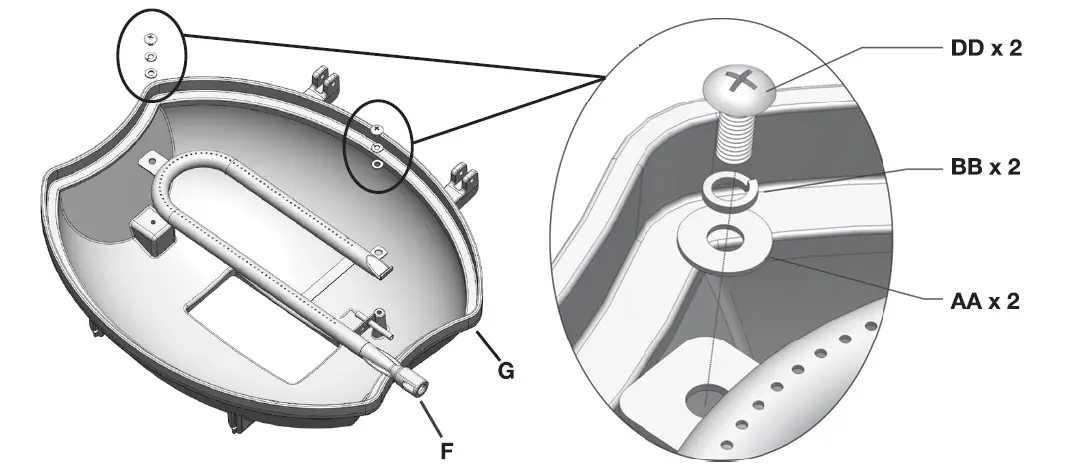 Gasmate BQ1060 ODYSSEY One Burner Portable BBQ 5