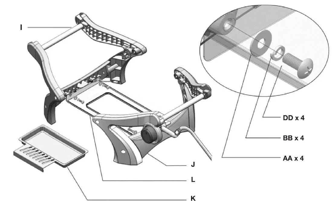 Gasmate BQ1060 ODYSSEY One Burner Portable BBQ 6